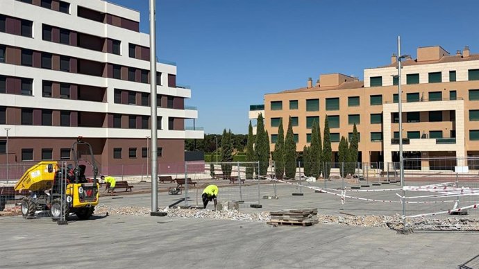 Estado actual de la actuación en la plaza del Everest de Valladolid