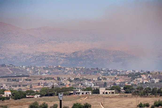 Ataques israelíes en la localidad de Kfarbenit, en el sur de Líbano
