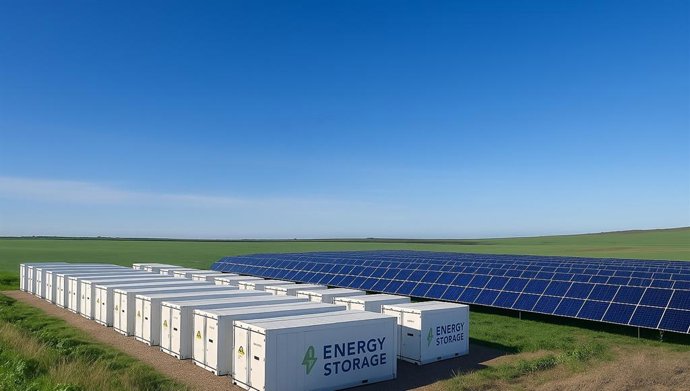 Archivo - Placas solares y baterías de Enerside