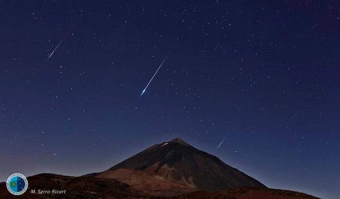 Perseidas desde el Parque Nacional del Teide
