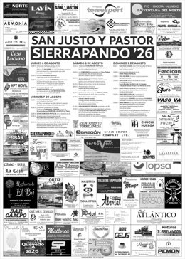 Cartel de las fiestas de San Justo y Pastor en Sierrapando