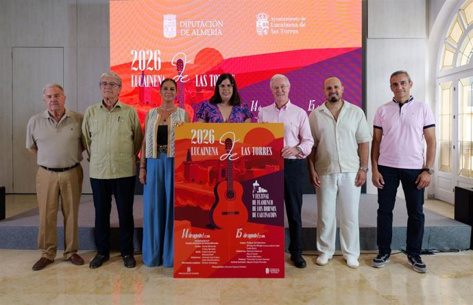 Presentación del V Festival de Flamenco de los Hornos de Calcinación de Lucainena de las Torres (Almería).