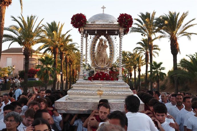 Traslado de la Virgen de los Milagros desde La Rábida hasta Palos de la Frontera.