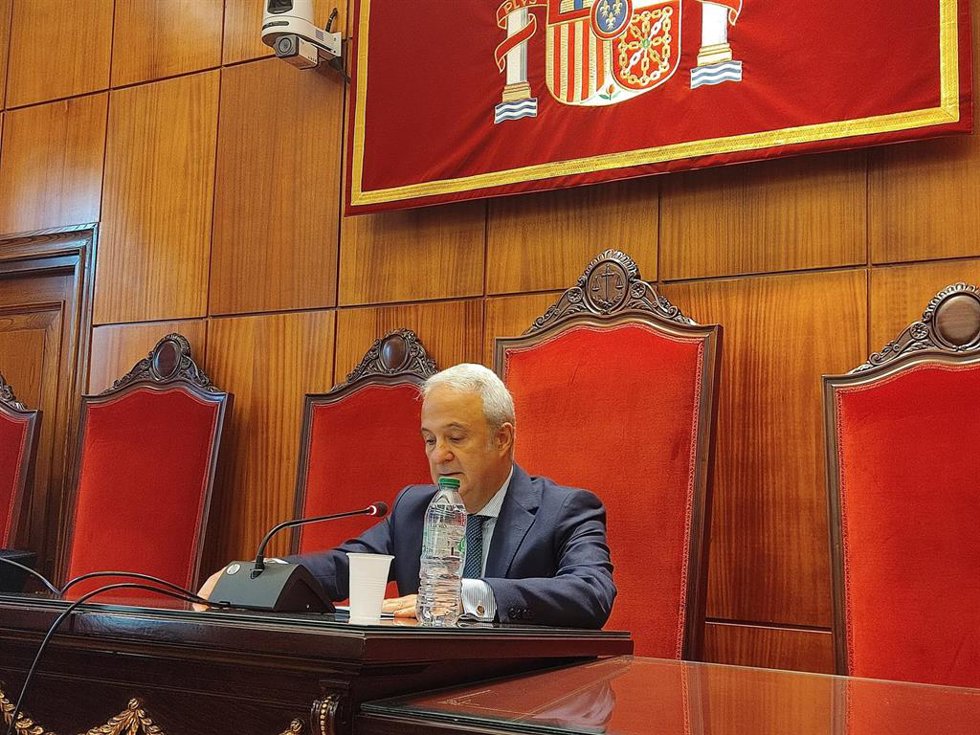 Archivo - El presidente del TSJA, Jesús María Chamorro.