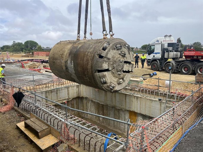 Tuneladora 'Deva' utilizada para la ejecución de los 645 metros de conducción en La Pecuaria.