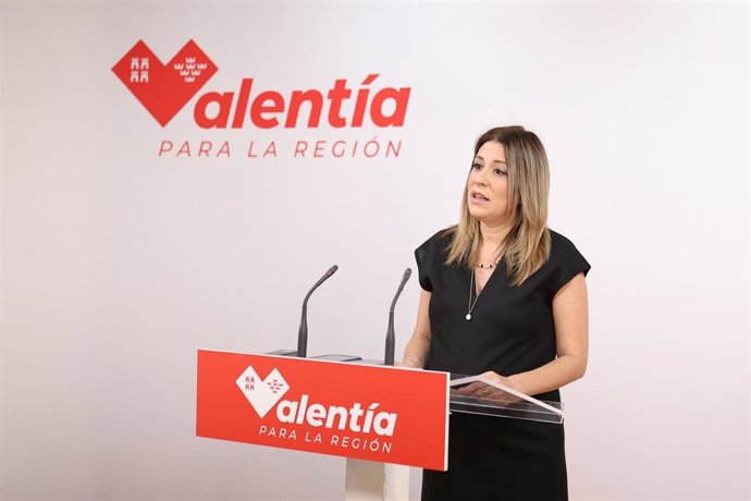 Archivo - La portavoz del PSOE de la Región de Murcia, Isabel Gadea