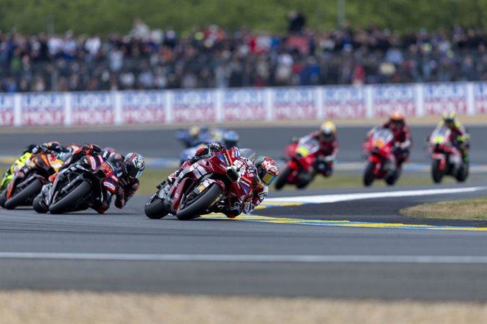 Archivo - May 10, 2026, Le Mans, France: Johann Zarco, Toprak Razgatlioglu, Luca Marini, Diogo Moreira, Maverick Vinales, Fabio Quartararo, Franco Morbidelli, Enea Bastianini, Raul Fernandez, Brad Binder, Joan Mir, Pedro Acosta, Alex Rins, Jack Miller, Fa