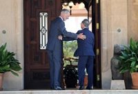 La reunión entre Felipe VI y Vivas para abordar la crisis migratoria en Ceuta, en imágenes
