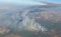 El incendio de Niebla (Huelva) entra en fase de emergencia y obliga al alejamiento preventivo de dos aldeas