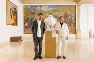 Archivo - El presidente saliente de Colombia, Gustavo Petro, junto al excandidato a la Presidencia de su partido, Pacto Histórico, Iván Cepeda