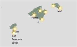El tiempo hoy, viernes 7 de agosto, en Baleares.