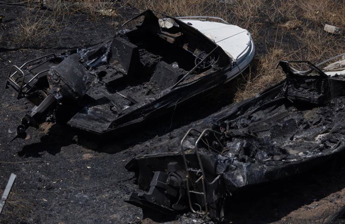 Zonas calcinadas tras el paso del incendio de la Sierra Oeste de Madrid