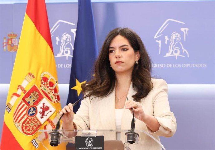 Archivo - La portavoz de VOX en el Congreso, Pepa Millán.