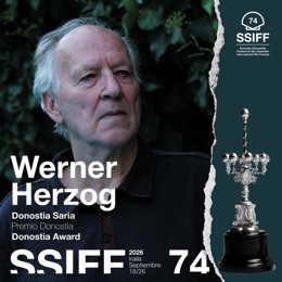 Werner Herzog recibirá un Premio Donostia del Festival de San Sebastián.