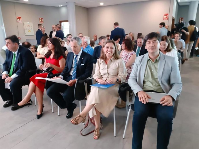La presidenta de la Federación Asturiana de Empresarios (FADE), María Calvo, en el Día del Autónomo en el marco de la 69 Feria Internacional de Muestras de Asturias (Fidma), que se celebra en el recinto ferial gijonés 'Luis Adaro'.