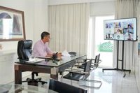 Sánchez despacha con sus ministros por videoconferencia para analizar la situación de Ceuta tras la crisis migratoria