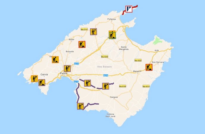 Una nueva app del Consell permitirá consultar el estado del tráfico en tiempo real en Mallorca.