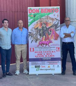 Cartel de la corrida de toros del 8 de septiembre en Don Benito.