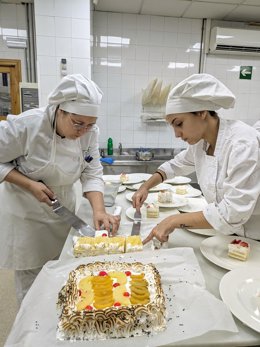 Alumnas de la Escuela de Hostelería Hacienda La Laguna