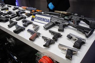 Santiago, 20 de julio de 2026.  Autoridades se refieren a la Operacion 3D, donde se detuvo a 45 personas -ocho de ellas menores de edad- quienes conformaban una estructura criminal dedicada a la elaboracion mediante el uso de impresoras 3D tanto de armas