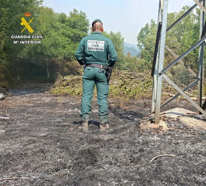 Detenida una mujer como presunta autora de un incendio que calcinó dos hectáreas en Vega de Espinareda (León)