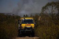 El incendio de Niebla (Huelva) suma 66 desalojados y mantiene cortadas dos carreteras