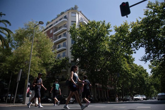 Fachada del ático en el barrio de Chamberí adquirido por la Comunidad de Madrid, a 30 de julio de 2026, en Madrid (España).