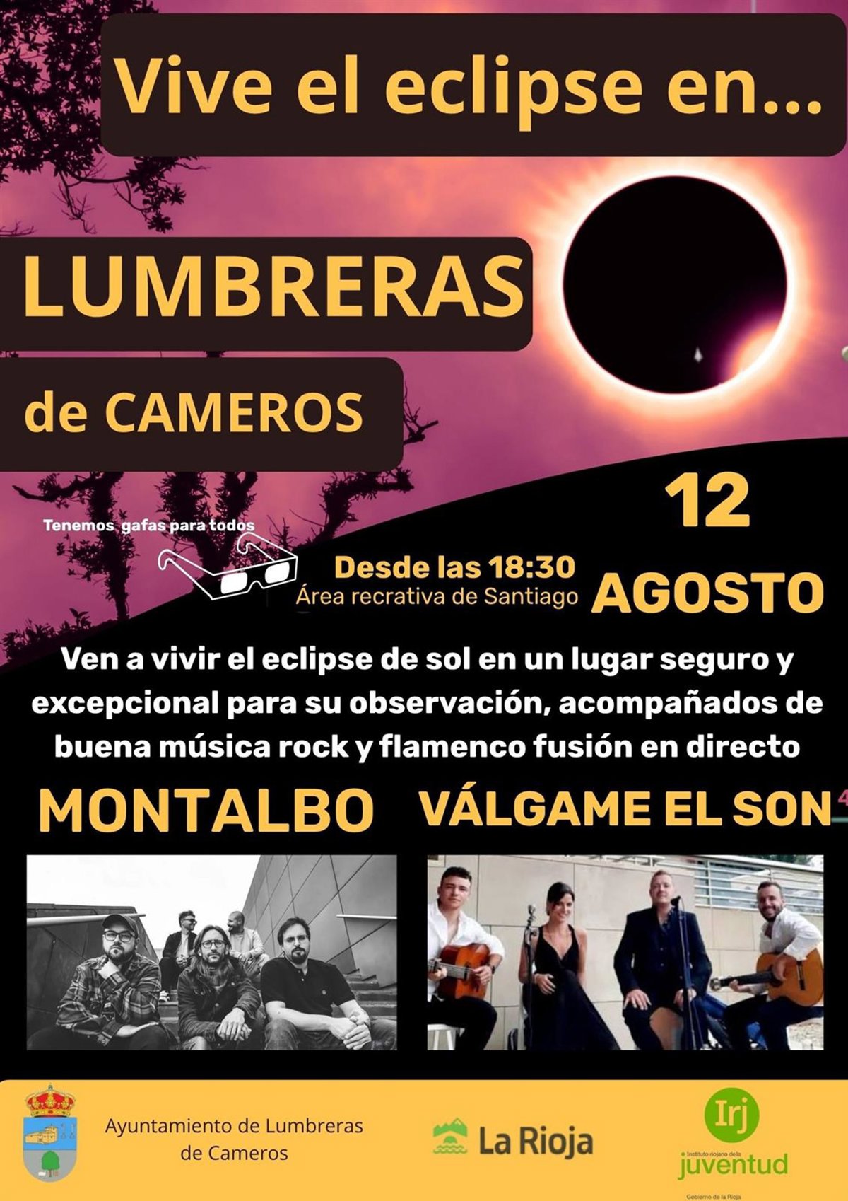Lumbreras de Cameros, el casco urbano de mayor altitud de La Rioja, será un lugar privilegiado para observar el eclipse