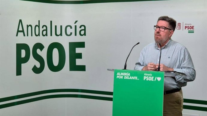 Imagen del secretario de Transición Ecológica Justa y Cambio Climático del PSOE-A, Rodrigo Sánchez Haro.