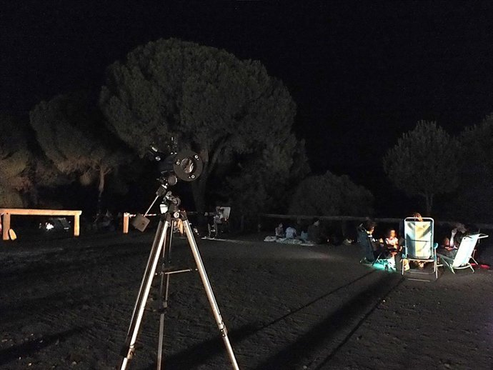El parque periurbano de Los Villares acoge una sesión para observar las Perseidas, Las Lágrimas de San Lorenzo.