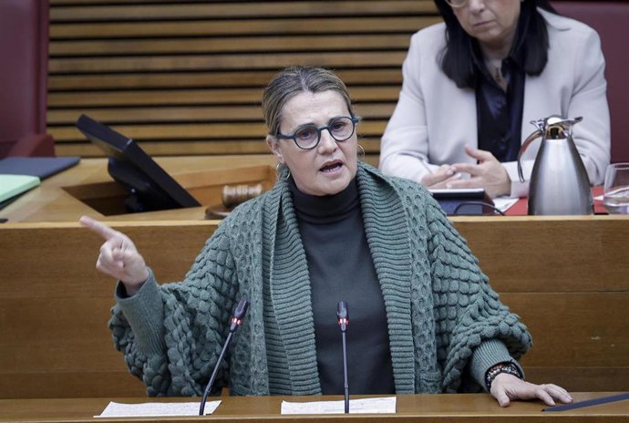 Archivo - Imagen de la portavoz de Política Social del Grupo Parlamentario Popular en Les Corts, Elena Bastidas.