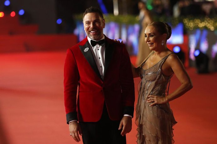 Vina del Mar, 17 de Febrero de 2023 Noche Cero, La nueva gala del Festival de Vina del Mar. En la fotografia Karen Doggenweiler y Jose Antonio Neme Sebastian Cisternas/Aton Chile