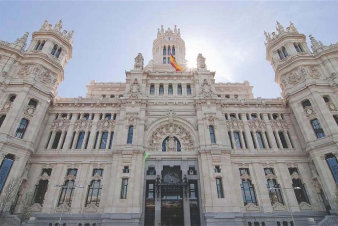 Archivo - Fachada del Palacio De Cibeles.