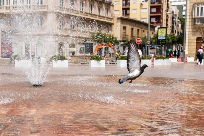 Jornada de intenso calor con máximas de 44ºC en Almería. A 24 de julio de 2026 en Almería (Andalucía, España). 