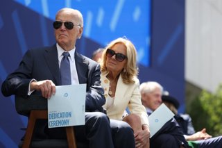 Archivo - Joe Biden, en un acte públic el 18 de juny