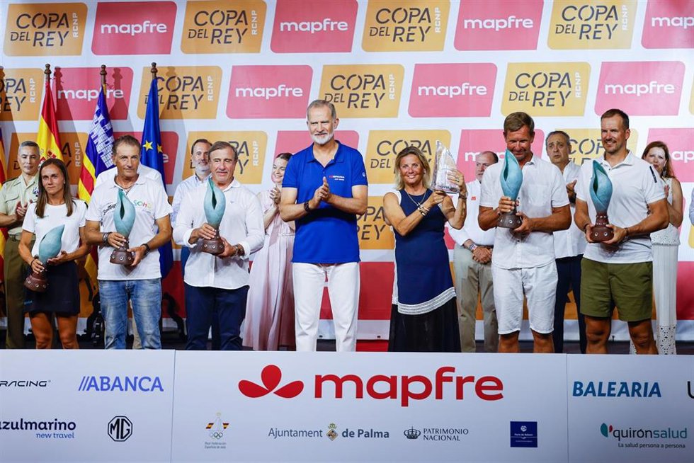 Ganadores de la Copa del Rey Mapfre y Don Felipe VI