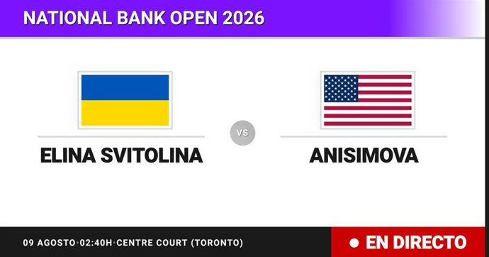 Elina Svitolina - Amanda Anisimova: resumen y estadísticas del partido de Octavos de final de National Bank Open