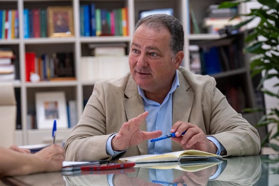 Archivo - El presidente de la Diputación, David Toscano.