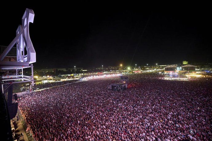 Público del Sonorama Ribera el sábado 8 de agosto.