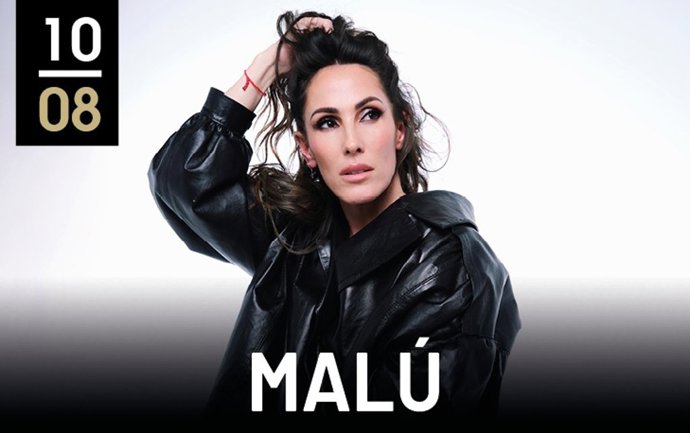 Cartel de Malú en el Starlite Occident de Marbella 2026.