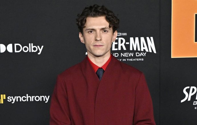 Tom Holland en la presentación de Spider-Man: Brand New Day