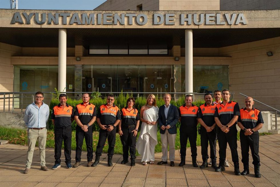 Equipo de Protección Civil del Ayuntamiento de Huelva.