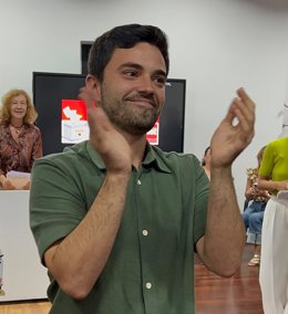 El candidato del PSOE a la Alcaldía de Oviedo, Sergio Llera.