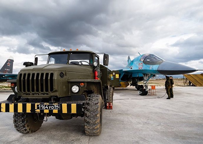 Archivo - La base militar rusa de Jmeimim, en imagen de archivo