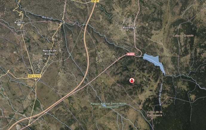 Declarado En Gravedad 1 Un Incendio Forestal En Revenga (Segovia).