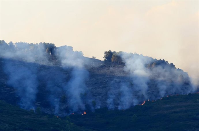 Vista del incendio de Tírig, a 9 de agosto de 2026, en Castellón, Comunidad Valenciana (España). 