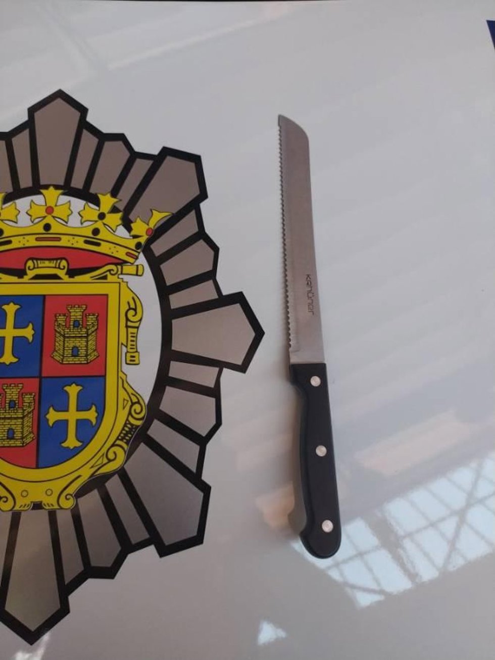 Cuchillo incautado