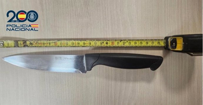 Cuchillo incautado