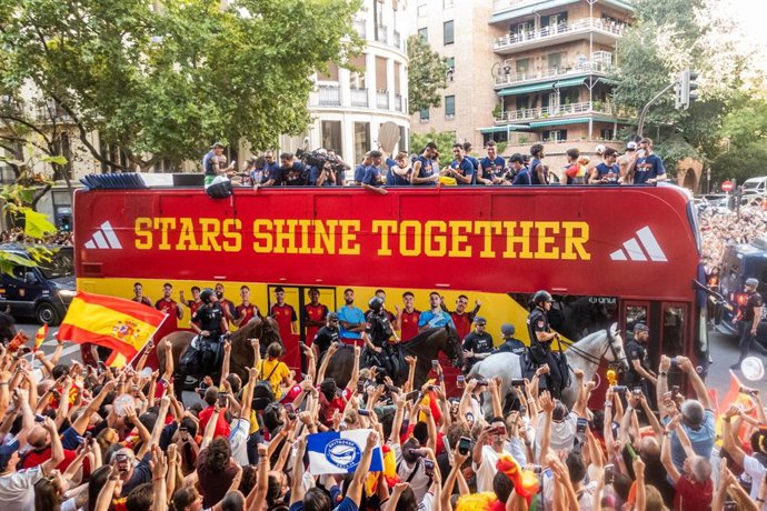 Celebración del Mundial de España