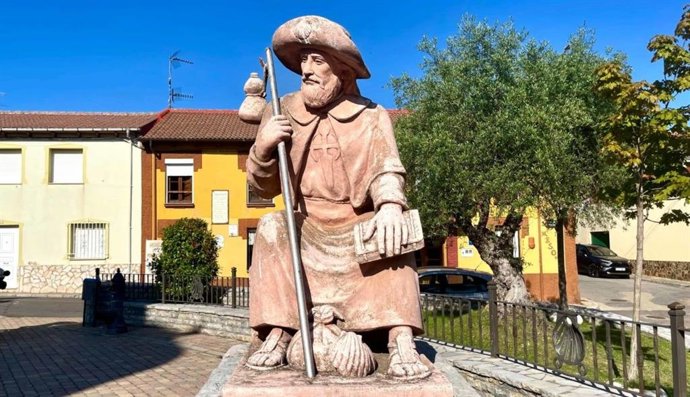 Escultura en el Camino de Santiago a su paso por la provincia de León.